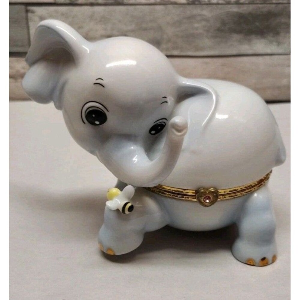 Elephant Music Box Bradford Exchange Kismet Little Lucky Animoges Works